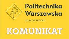 Komunikat dla osób przyjętych na studia niestacjonarne na WBMiP Komunikat dla osób przyjętych na studia niestacjonarne na WBMiP