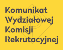 Komunikat dla osób przyjętych na studia niestacjonarne Komunikat dla osób przyjętych na studia niestacjonarne