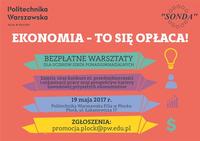 Bezpłatne warsztaty "Ekonomia to się opłaca" Bezpłatne warsztaty "Ekonomia to się opłaca"