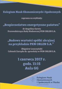 Kolegium NEiS zaprasza na wykłady Kolegium NEiS zaprasza na wykłady