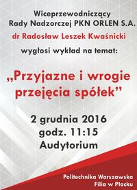 Wykład: Przyjazne i wrogie przejęcia spółek Wykład: Przyjazne i wrogie przejęcia spółek