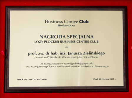Nagroda Specjalna Loży Płockiej BCC