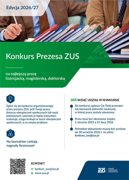 Konkurs na najlepszą pracę 2026 plakat 1