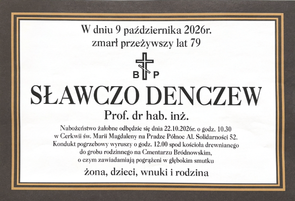 Nekrolog Denczew