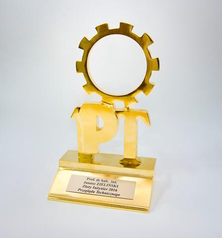 Statuetka złoty inżynier
