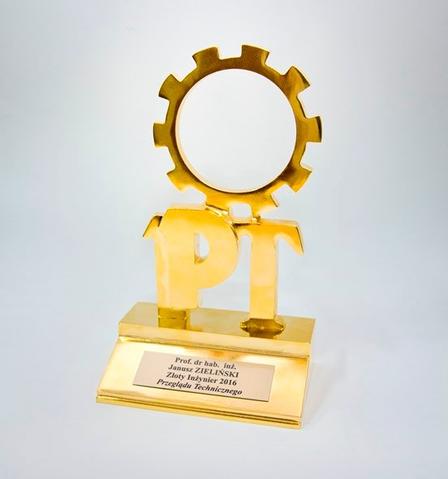 Statuetka złoty inżynier