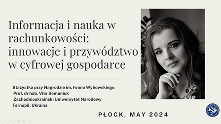 Stażystka KNEiS