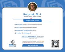 Profesor Małgorzata Kacprzak w World’s TOP 2% Scientists 2026